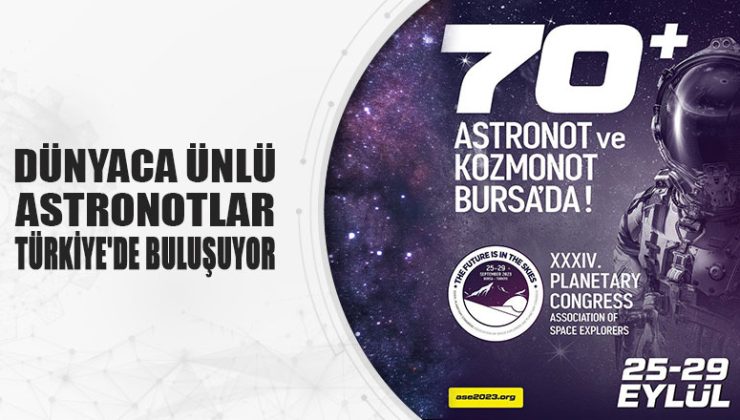 Dünyaca Ünlü Astronotlar Türkiye’de Buluşuyor